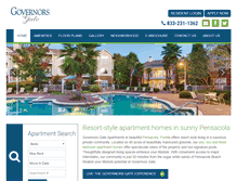Tablet Screenshot of governorsgateapartments.com
